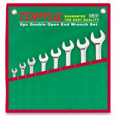 Echipamente - Set 8 chei combinate fixe inelare cotite 10-19mm, Toptul