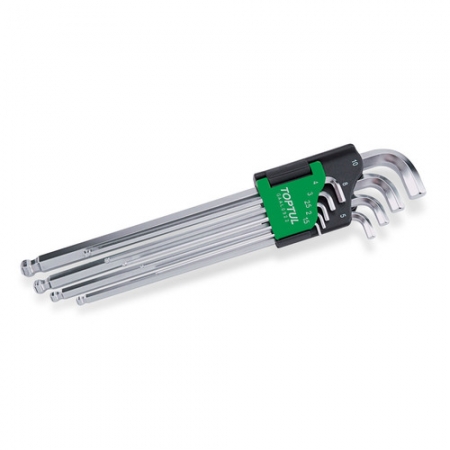 Echipamente - Set 9 chei imbus hexagonale maner lung si cap scurt 1.5-10mm, Toptul