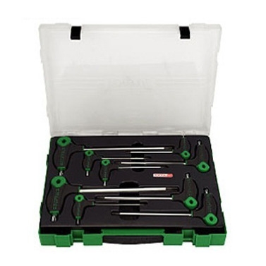 Echipamente - Set 9 chei in stea torx imbus in L, Toptul T10-T50