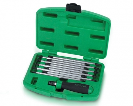 Echipamente - Set 11 capete surubelnita interschimbabile, Toptul 20 in 1