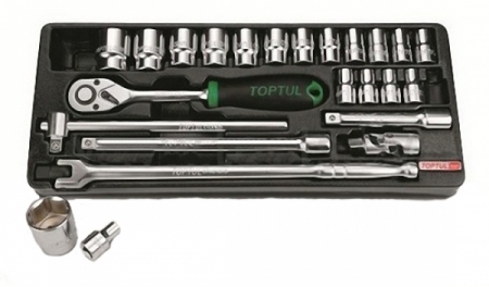 Echipamente - Trusa chei tubulare si antrenor cu clichet 1/2'' ,Toptul 24 piese