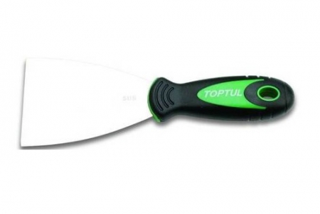 Echipamente - Spaclu inox flexibil cu maner ergonomic, Toptul 76x100x0.5mm