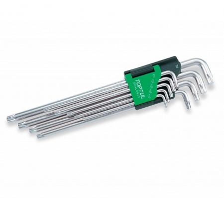Set 9 chei imbus stea lungi, Toptul T10-T50 Chei si truse chei - Set 9 chei imbus stea lungi, Toptul T10-T50