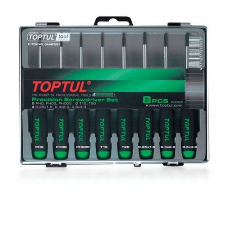 Echipamente - Set surubelnite de precizie, Toptul 8 piese
