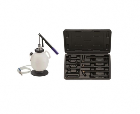 Echipamente - Kit 8 piese pompa manuala umplere ulei cutie de viteze, transmisie, diferential 7.5L, Force