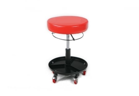 Echipamente - Scaun atelier, rotund, reglabil pe inaltime, Big Red