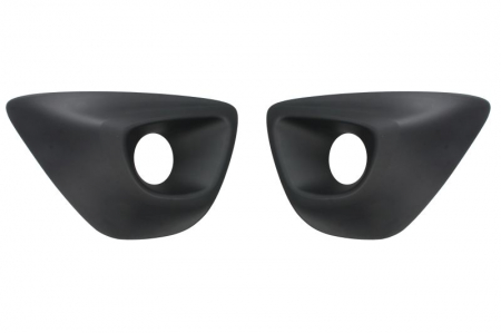 Acoperire bara fata Dreapta/Stanga (set, cu gauri pentru lampa de ceata, plastic, negru) potrivit OPEL VIVARO B 06.14-12.19 06.14- [0]