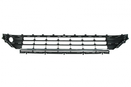 Grile - Acoperire bara fata Fata (Inferior, cu sipci cromate, negru) potrivit VW GOLF ALLTRACK VII, GOLF SPORTSVAN VII, GOLF VII 12.14-01.21 03.17-
