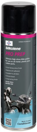 Ulei Lichide tehnice - Agent de îngrijire SILKOLENE PRO PREP spray 0,5l conține silicon; lustruiește și protejează