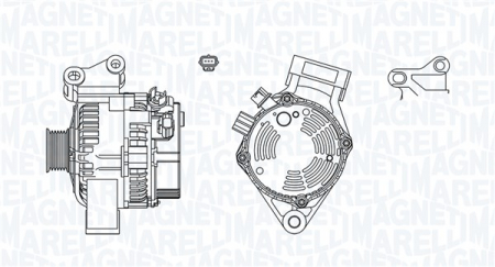 Alternatoare Electromotoare - Alternator potrivit FORD FOCUS I, FOCUS II 1.4/1.6 1998-2012 - (12V, 105A)