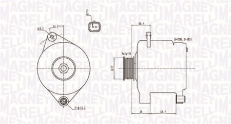 Alternatoare Electromotoare - Alternator potrivit RENAULT CLIO II, CLIO II/HATCHBACK, KANGOO, KANGOO EXPRESS, THALIA I 1.9D/2.0 dupa 1997 - (12V, 110A)