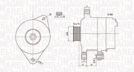 Alternator potrivit MITSUBISHI L200 / TRITON, PAJERO SPORT II 2.5D dupa 2005 - (12V, 120A) [2]