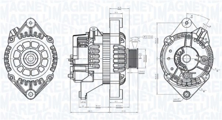Alternatoare Electromotoare - Alternator potrivit OPEL ASTRA F, ASTRA F/KOMBI, CALIBRA A, COMBO/MINIVAN, CORSA B, CORSA B/HATCHBACK, FRONTERA A, FRONTERA A SPORT, OMEGA B, TIGRA, VECTRA A, VECTRA B 1.2-2.2 1988-2003 - (12V, 120A)