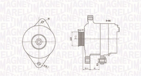 Alternatoare Electromotoare - Alternator potrivit TOYOTA YARIS, YARIS VERSO 1.4D 2000-2005 - (12V, 90A)