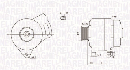 Alternator (12V, 90A) VW TRANSPORTER IV 1.9D/2.0 intre 1990-2003