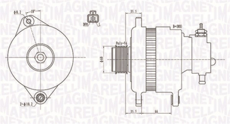 Alternator (14V, 100A) OPEL ASTRA H, ASTRA H GTC 1.7D intre 2004-2010 Piese Auto - Alternator (14V, 100A) OPEL ASTRA H, ASTRA H GTC 1.7D intre 2004-2010