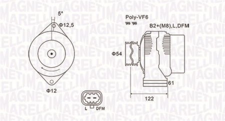 Alternator (14V, 100A) OPEL ASTRA J, ASTRA J GTC, INSIGNIA A, ZAFIRA C; SAAB 9-5 2.0D dupa 2008 Piese Auto - Alternator (14V, 100A) OPEL ASTRA J, ASTRA J GTC, INSIGNIA A, ZAFIRA C; SAAB 9-5 2.0D dupa 2008
