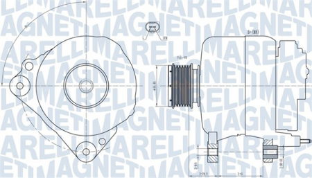 Alternatoare Electromotoare - Alternator potrivit AUDI A1, A3; SEAT ALTEA, ALTEA XL, IBIZA IV, IBIZA IV SC, IBIZA IV ST, LEON, TOLEDO III, TOLEDO IV; SKODA FABIA II, OCTAVIA II, RAPID, ROOMSTER 1.6D-2.5D dupa 2003 - (14V, 110A)
