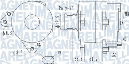 Alternatoare Electromotoare - Alternator potrivit AUDI A3; VW AMAROK, CRAFTER 30-35, CRAFTER 30-50, MULTIVAN T5, MULTIVAN T6, TRANSPORTER T5, TRANSPORTER T6, TRANSPORTER T6 / CARAVELLE T6 1.4/2.0D 2007-2019 - (14V, 110A)