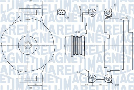 Alternatoare Electromotoare - Alternator potrivit BMW 1 (E81), 1 (E82), 1 (E87), 3 (E90) 1.6/2.0 2004-2013 - (14V, 110A)