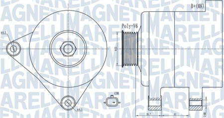 Alternatoare Electromotoare - Alternator potrivit RENAULT CLIO III, KANGOO BE BOP, KANGOO EXPRESS, KANGOO II, MEGANE II, WIND 1.6/1.6ALK/1.6LPG dupa 2007 - (14V, 110A)