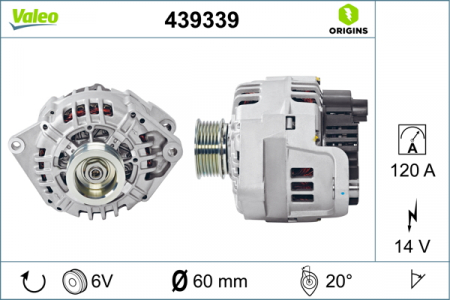 Alternator (14V, 120A) potrivit CITROEN JUMPER I; FIAT DUCATO; PEUGEOT BOXER 2.8D 09.00- [2]