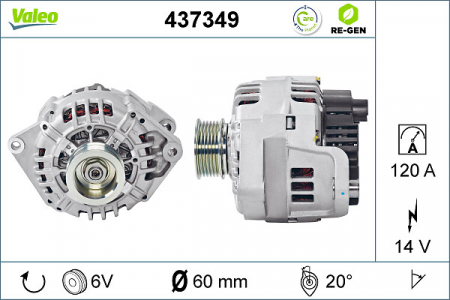 Alternatoare Electromotoare - Alternator potrivit CITROEN JUMPER I; FIAT DUCATO; PEUGEOT BOXER 2.8D dupa 2000 - (14V, 120A)