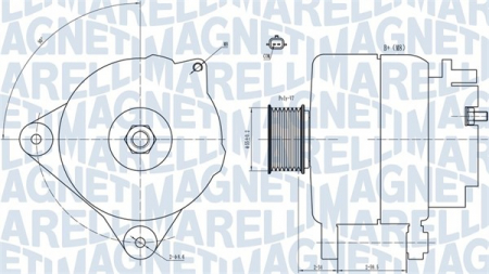 Alternatoare Electromotoare - Alternator potrivit RENAULT CLIO III, CLIO IV, MODUS, TWINGO II, WIND 1.2/1.2ALK/1.2LPG dupa 2004 - (14V, 120A)