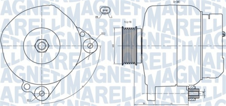 Alternatoare Electromotoare - Alternator potrivit VOLVO S60 I, S80 I, V70 II; VW LT 28-35 II, TRANSPORTER T4 2.4D/2.5/2.5D 1990-2008 - (14V, 120A)