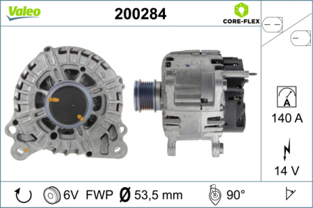 Alternatoare Electromotoare - Alternator potrivit AUDI A3, Q2, Q3; SEAT ALHAMBRA, ARONA, ATECA, IBIZA V, LEON, LEON SC, LEON ST, TARRACO; SKODA KAROQ, KODIAQ, OCTAVIA III, SUPERB III; VW ARTEON 1.0-2.0D dupa 2011 - (14V, 140A)