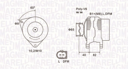 Alternatoare Electromotoare - Alternator potrivit AUDI A4 B6, A4 B7, A6 C5, ALLROAD C5; SKODA SUPERB I; VW PASSAT B5.5 2.4-3.0 2000-2008 - (14V, 140A)