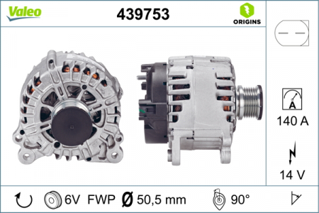Alternatoare Electromotoare - Alternator potrivit VW AMAROK, CALIFORNIA T5 CAMPER, CALIFORNIA T6 CAMPER, CRAFTER 30-35, CRAFTER 30-50, MULTIVAN T5, MULTIVAN T6, PASSAT B6, TRANSPORTER T5 2.0D/3.6 2007-2022 - (14V, 140A)