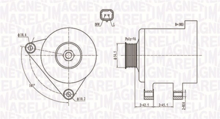 Piese Auto - Alternator (14V, 150A) CITROEN BERLINGO, BERLINGO MULTISPACE, C2, C3 I, C3 II, C3 PICASSO, C3 PLURIEL, C4, C4 GRAND PICASSO I, C4 I, C4 PICASSO I, C5 I, C5 II, C5 III, C8, JUMPER 1.4D-2.2D dupa 1996