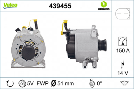 Alternatoare Electromotoare - Alternator potrivit MERCEDES A (W168), A (W169), VANEO (414) 1.7D/2.0D 1998-2012 - (14V, 150A)