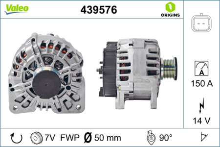 Alternatoare Electromotoare - Alternator potrivit NISSAN PRIMASTAR; OPEL MOVANO B, VIVARO A; RENAULT ESPACE IV, LAGUNA II, TRAFIC II, VEL SATIS 2.0-2.3D dupa 2001 - (14V, 150A)