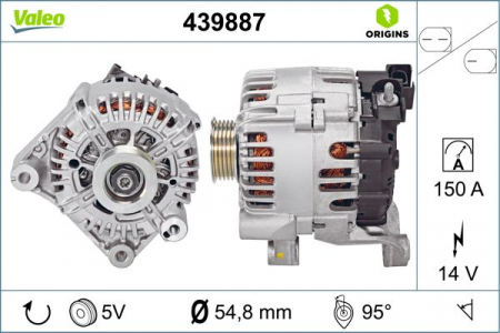 Alternator (14V, 150A) potrivit TOYOTA AURIS, AVENSIS, RAV 4 IV, VERSO 1.6D/2.0D 11.13-12.18 [0]