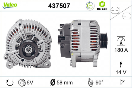 Alternator potrivit AUDI A6 ALLROAD C6, A6 C6, A8 D3, Q7; VW TOUAREG 2.7D-4.2D 2003-2015 - (14V, 180A) [2]