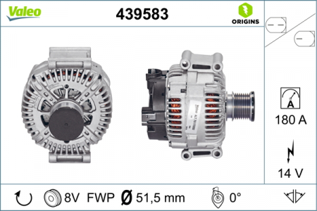 Alternatoare Electromotoare - Alternator potrivit MERCEDES G (W463), GL (X164), M (W164), M (W166), R (W251, V251) 3.0D/4.0D dupa 2005 - (14V, 180A)