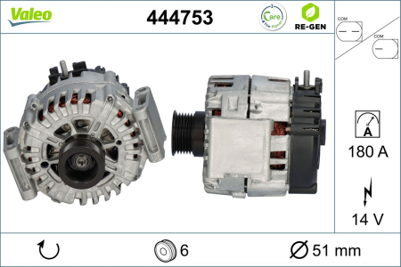 Alternator potrivit MERCEDES C (C204), C T-MODEL (S204), C (W204), CLS (C218), CLS SHOOTING BRAKE (X218), E (A207), E (C207), E T-MODEL (S212) 1.8-3.7 dupa 2004 (14V, 180A, reconditionat) [2]