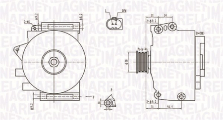 Piese Auto - Alternator (14V, 200A) MERCEDES E T-MODEL (S210), E T-MODEL (S211), E (W210), E (W211) 2.1D/2.2D/2.7D intre 1999-2009