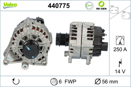 Alternator (14V, 250A) potrivit MERCEDES E (A238), E (C238), E T-MODEL (S213), E (W213) 1.6/2.0 01.16- [2]
