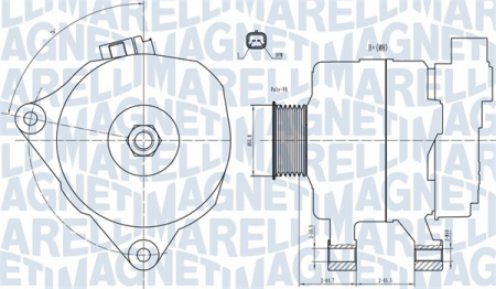 Alternatoare Electromotoare - Alternator potrivit CITROEN C4 I, C5 II, C8, NEMO, XSARA, XSARA PICASSO; FIAT FIORINO/MINIVAN, ULYSSE; PEUGEOT 206, 307, 406, 607, BIPPER TEPEE 1.1-2.2 dupa 1997 - (14V, 80A)
