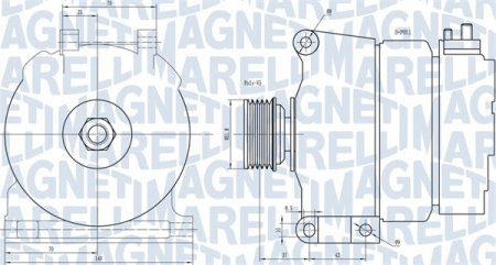 Alternatoare Electromotoare - Alternator potrivit MERCEDES A (W168), VANEO (414) 1.4/1.6 1997-2005 - (14V, 90A)