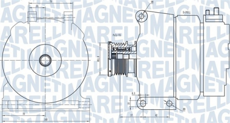 Alternatoare Electromotoare - Alternator potrivit MERCEDES A (W168), VANEO (414) 1.7D/1.9 1998-2005 - (14V, 90A)