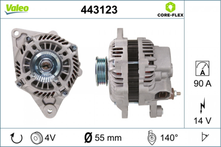 Alternatoare Electromotoare - Alternator potrivit SMART FORFOUR, FORTWO 0.9/1.0 dupa 2007 - (14V, 90A)