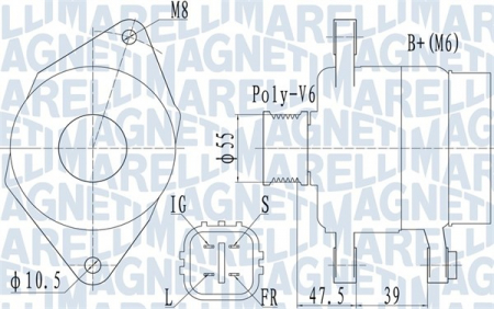 Alternatoare Electromotoare - Alternator potrivit TOYOTA YARIS 1.3 2005-2012 - (14V, 90A)