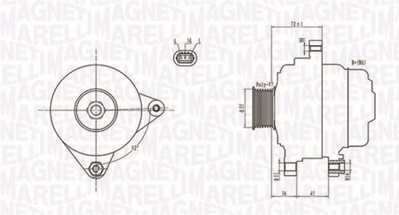 Piese Auto - Alternator (14V, 90A) TOYOTA RAV 4 II 2.0 intre 2000-2005