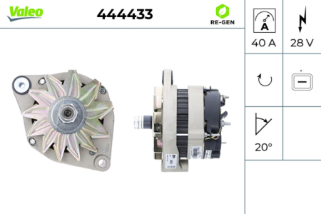 Alternator (28V, 40A, reconditionat) potrivit VOLVO F10, F12, F16, F6, F7, FL10, FL4, FL6, FL7, FS7 12.0D-9.6D 08.77-03.00 [2]