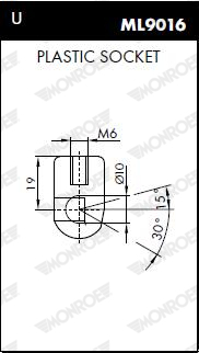 Amortizor capota Stanga lungime maxima: 195mm, cursa:55mm potrivit PEUGEOT 406 COUPE 1997-2004 [2]