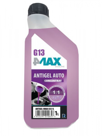 Ulei Lichide tehnice - Antigel concentrat  tip G13 1L, 1KG, 1:1 -38°C, fara silicati, violet, mono-etilenglicol